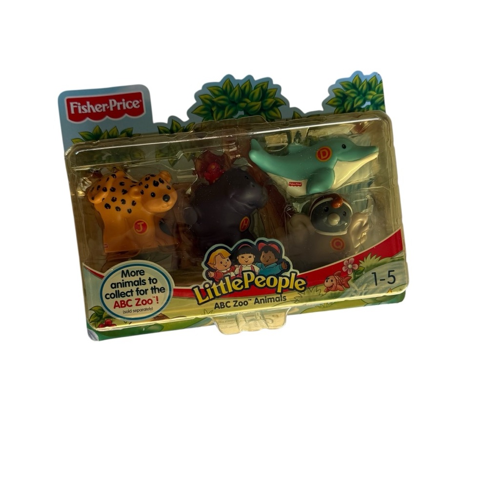 Fisher-Price Little People ABC Zoo Animals Set Mattel NIB Vintage #H4207